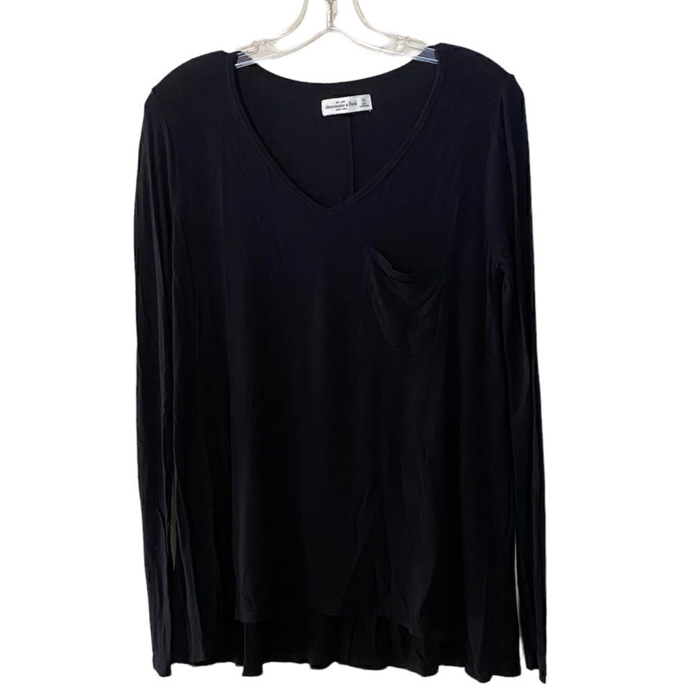 Abercrombie & Fitch Long Sleeves Black Top